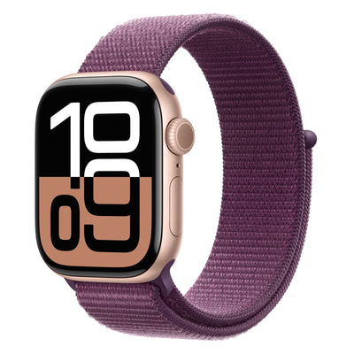 Watch Series 10 42mm GPS+4G Rosegold Aluminiumgehäuse mit Loop Pflaume
