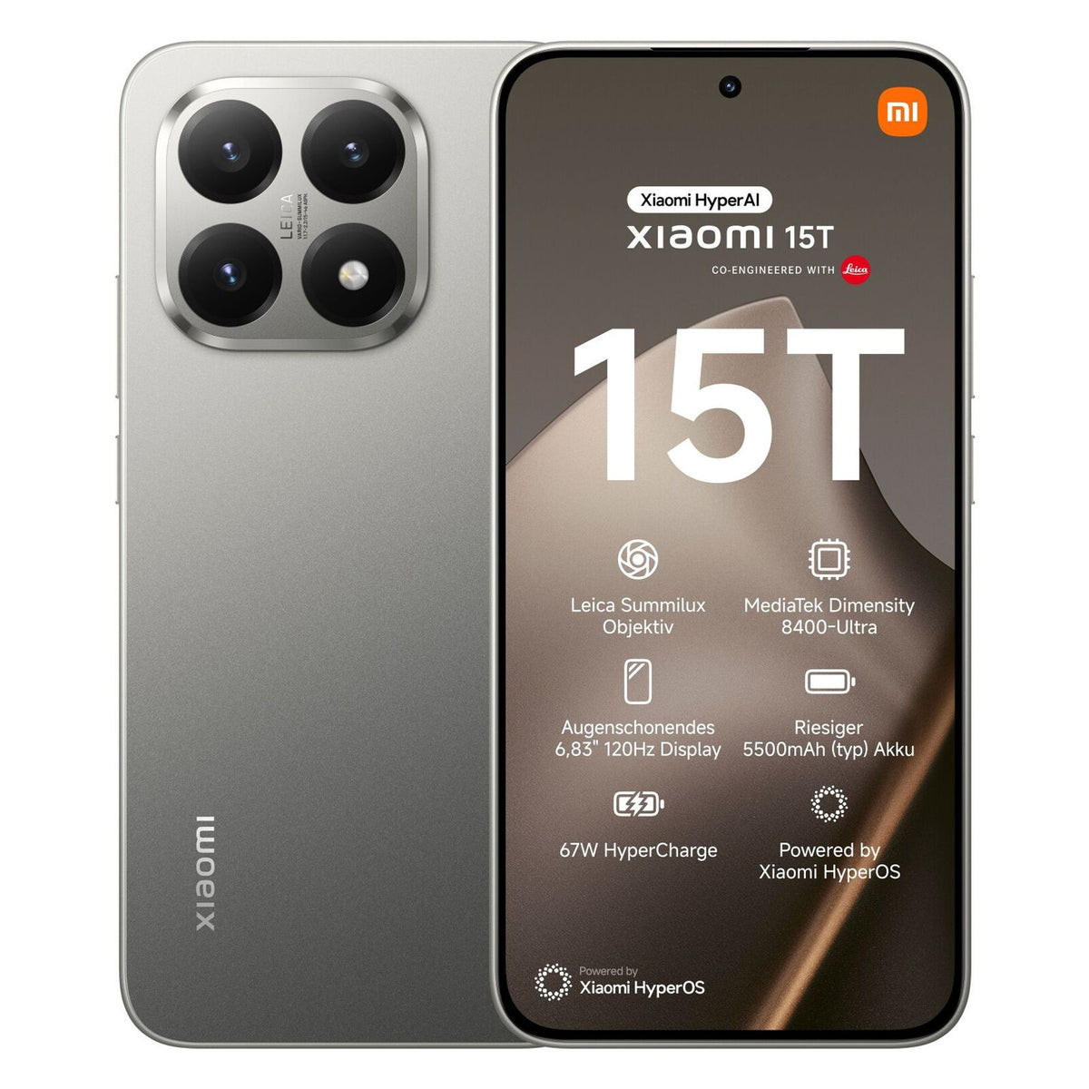 Produktbild Smartphone - Xiaomi 15T 5G Dual-SIM 256GB Gray *