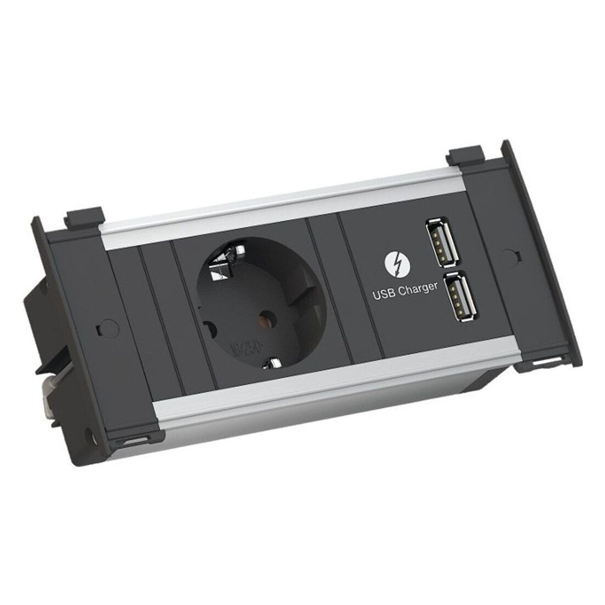 Produktbild Einbau-Tischsteckdose - Bachmann KAPSA XS Einbausteckdose 927.201 USB-Charger A/A