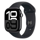 Apple Watch Series 10 46mm GPS + 4G Diamantschwarz Aluminiumgehäuse, Sportarmband Schwarz S/M