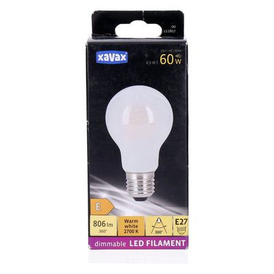 LED Filament dimmbar E27 60W 806lm warmweiß