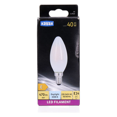LED Filament E14 40W 470lm Taglicht
