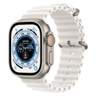 Apple Watch Ultra 49mm GPS + LTE Titangehäuse Ocean Armband Weiß