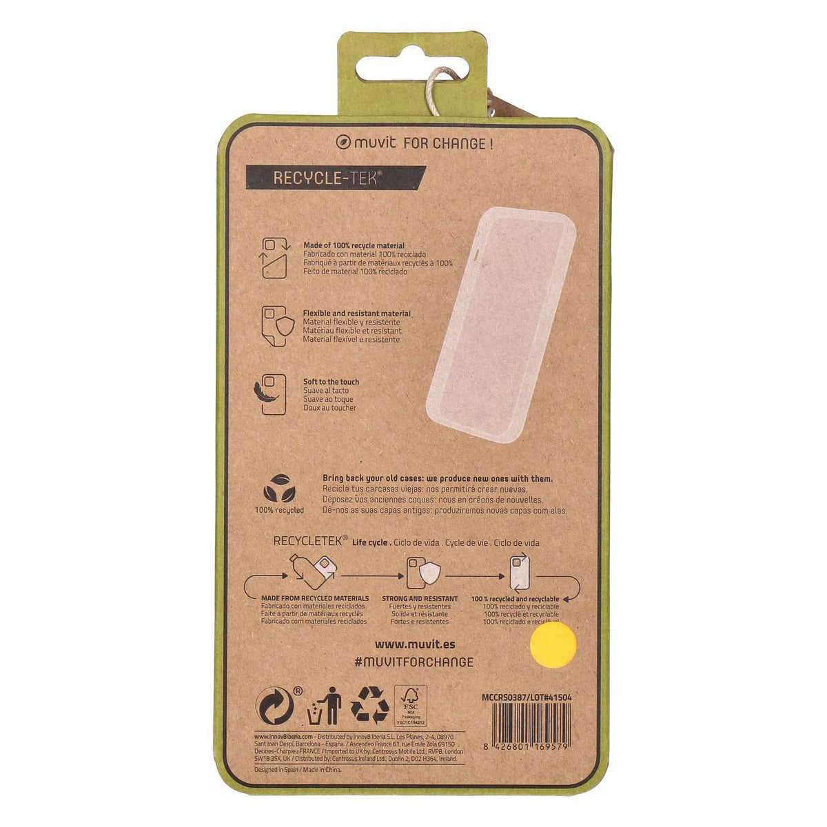 Produktbild Smartphone-Hülle - Muvit Samsung Galaxy A23+ 5G Silicon Case Transparent