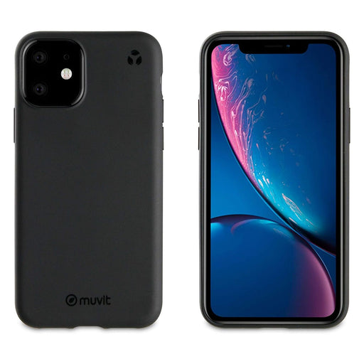 Produktbild Smartphone-Hülle - Muvit Schutzhülle Schwarz passend für Apple iPhone 11