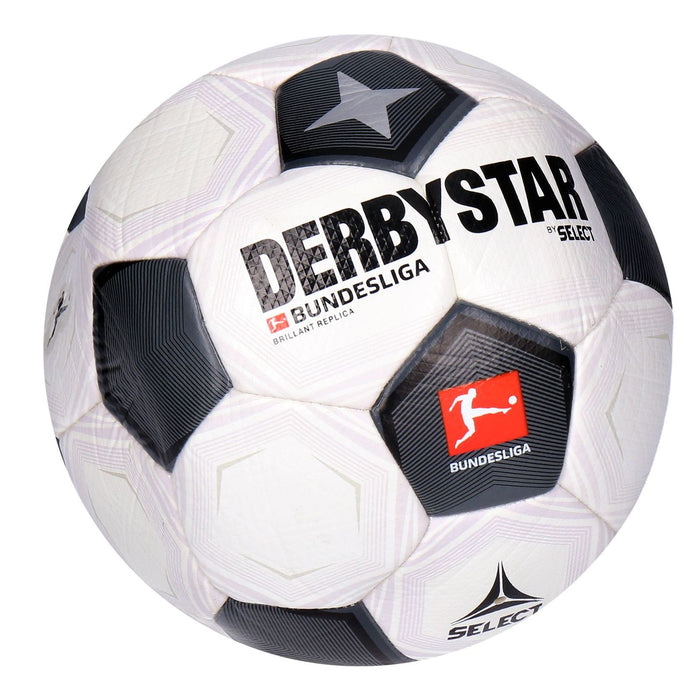 DERBYSTAR Bundesliga Brillant Classic Fußball weiß schwarz grau 5