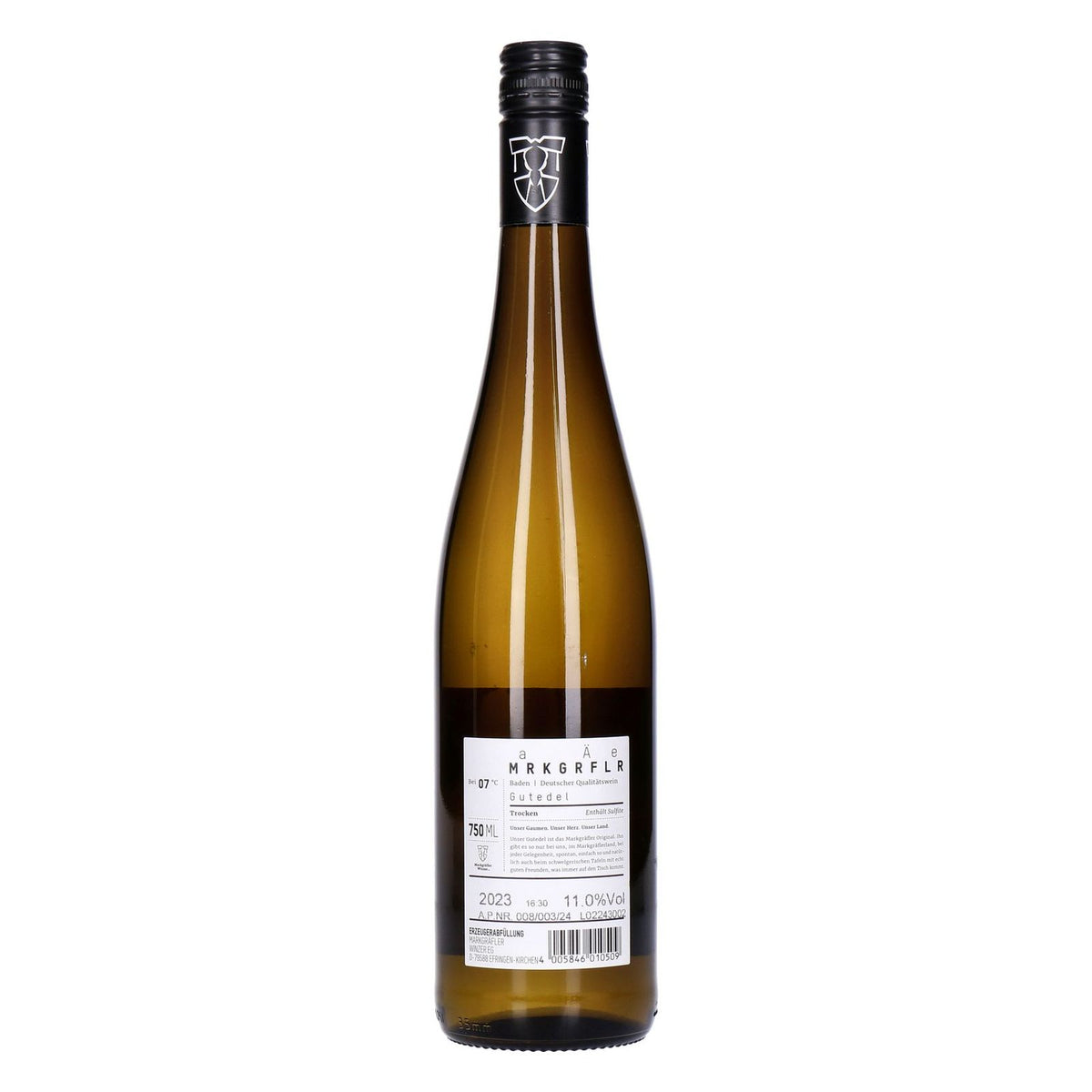 Produktbild Weißwein - MRKGRFLR Gutedel trocken 1 x 0,75 L