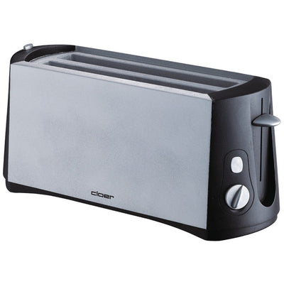 3710 Toaster 4 Scheibe(n) 1380 W Schwarz, gebürsteter Stahl