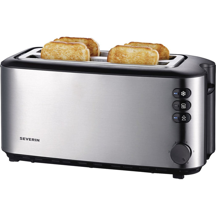 Severin AT 2509 Langschlitztoaster bis 4 Scheiben 1400 W Edelstahl