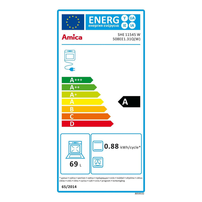 Amica SHE 11545 W Standherd 50 cm A weiß