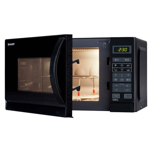 Produktbild Mikrowelle - Sharp R-642 BKW Mikrowelle 2in1 20 L schwarz