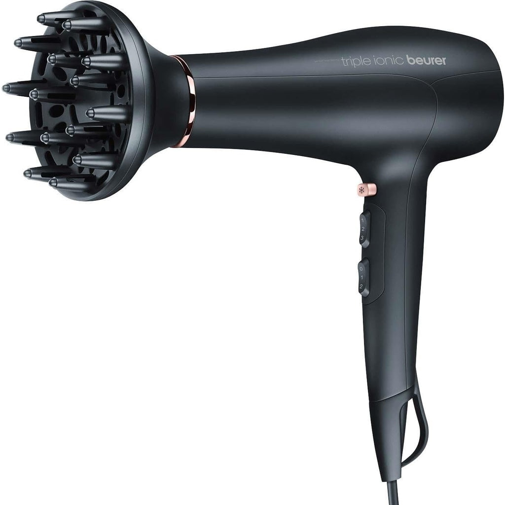 Produktbild Ionic-Haartrockner - Beurer HC 50 Ionen Haartrockner 2200 Watt gegen statisches Aufladen, mit Stylingdüse