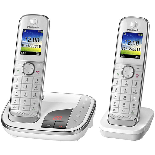 Produktbild Schnurloses DECT-Telefon - Panasonic KX-TGJ322GW Schnurlostelefon mit AB weiß/silber