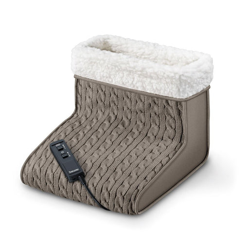Produktbild Heizdecke - Beurer FWM 45 Fußwärmer mit Massagefunktion im Stricklook Taupe