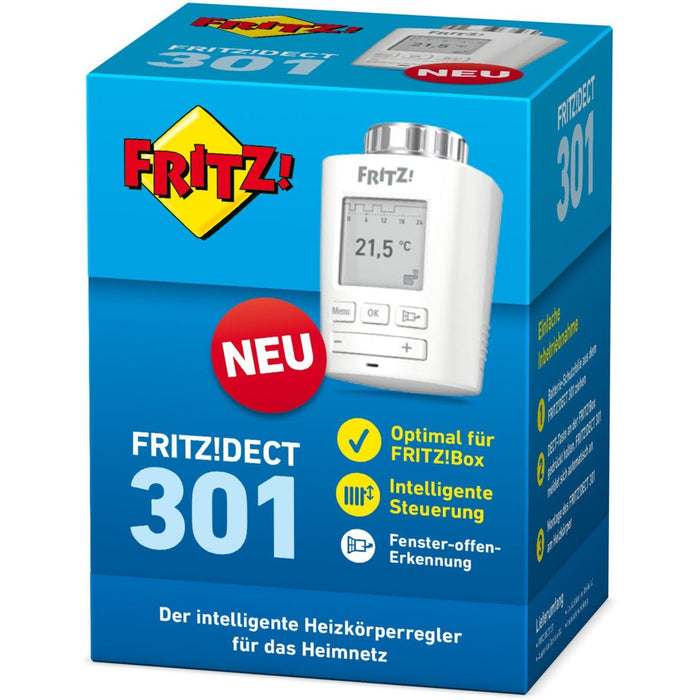 AVM FRITZ!DECT 301 Heizkörperthermostat weiß