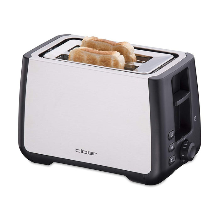 Cloer Toaster 3569 Doppelschlitztoaster Silber / Schwarz