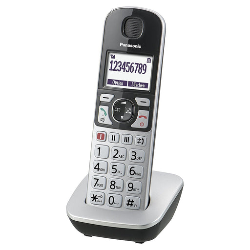 Produktbild Seniorentelefon - Panasonic KX-TGE510GS Senioren-Telefon silber/schw