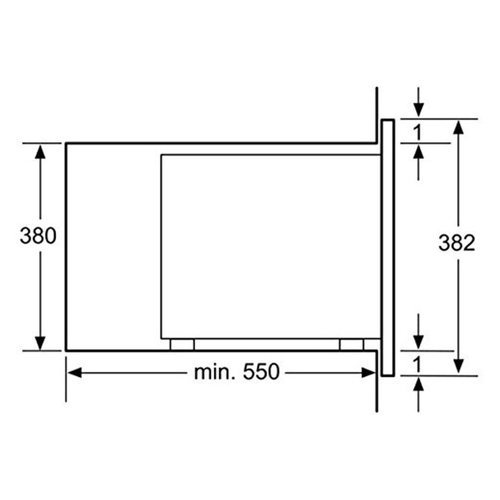 Produktbild Einbau-Mikrowelle - Bosch BEL554MB0 Mikrowelle 25 L schwarz