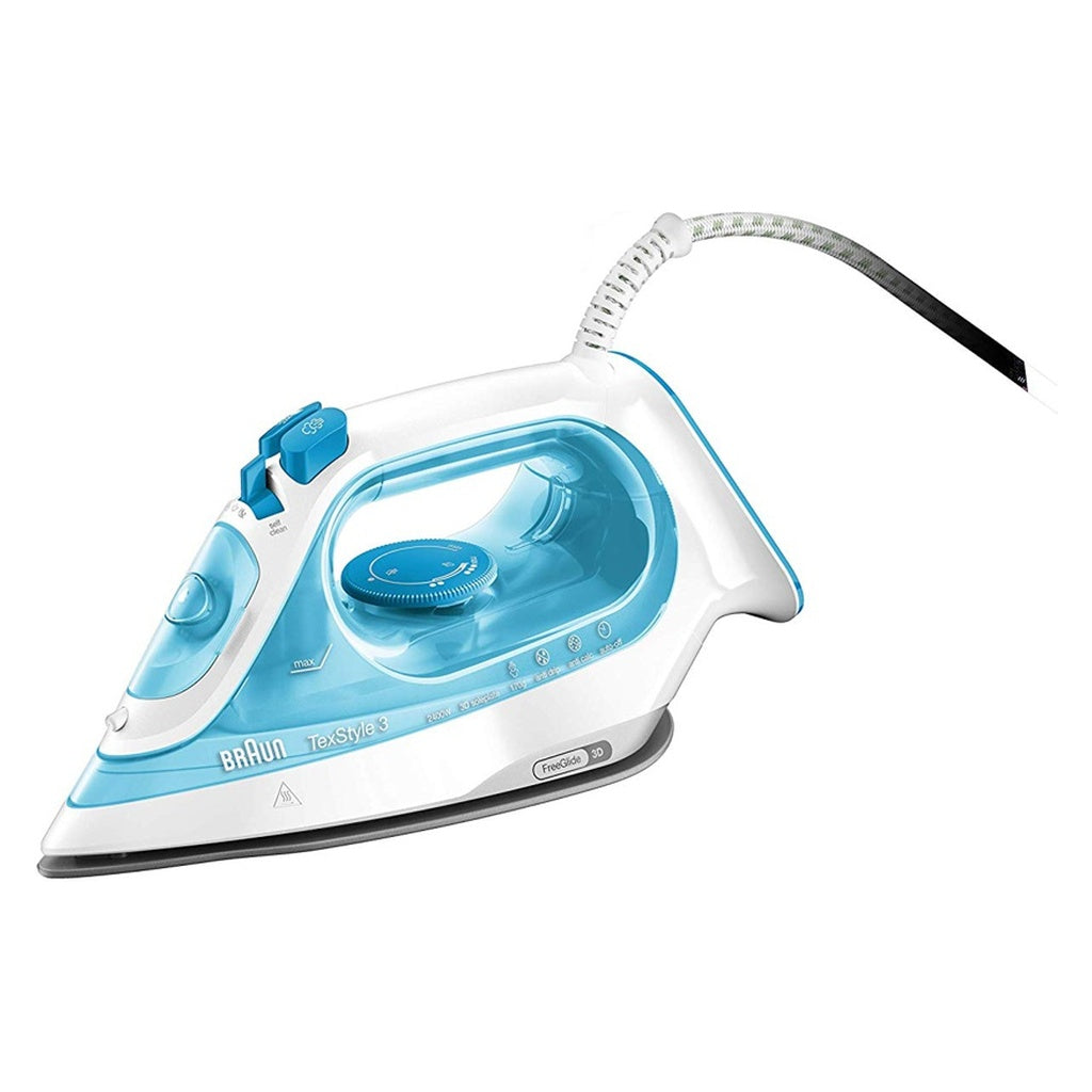 Produktbild Dampfbügeleisen - Braun TexStyle 3 SI 3041 GR Dampfbügeleisen 2350 Watt Türkis, Weiß