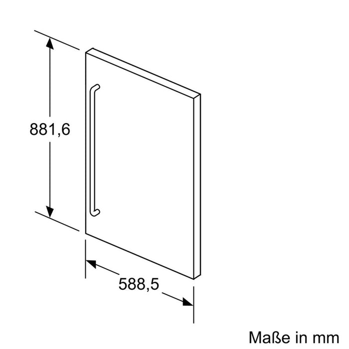 Siemens KF20ZSX0 Frontverkleidung f. Kühlschrank