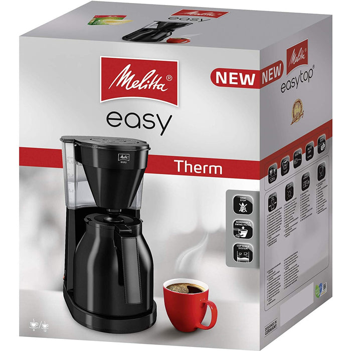 Melitta Easy II Therm Filterkaffeemaschine schwarz