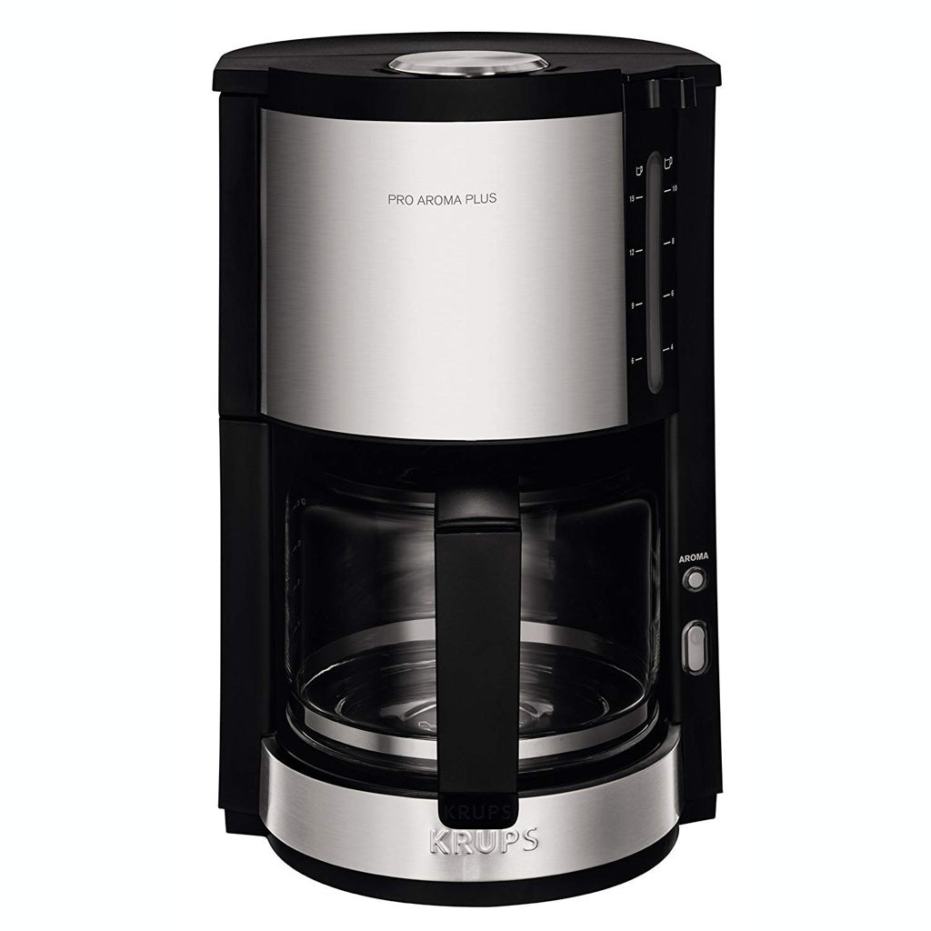 Produktbild Filterkaffeemaschine - Krups KM321 ProAroma Plus Kaffeemaschine schwarz/edelstahl