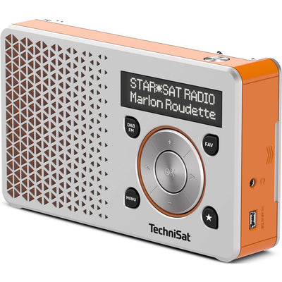 Technisat DIGITRADIO 1 portable Silber / Orange