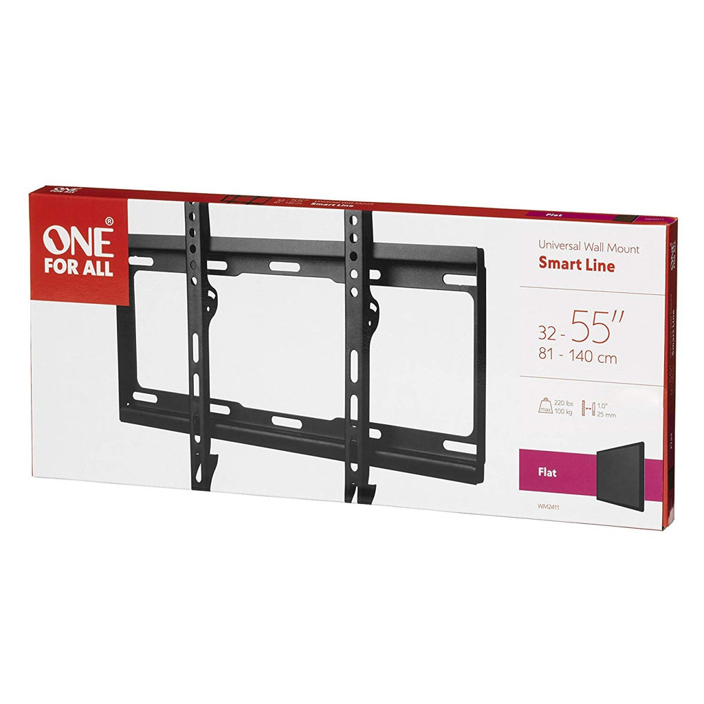 Produktbild TV-Wandhalterung - One For All WM2411 55" TV Wandhalterung Smart FLAT