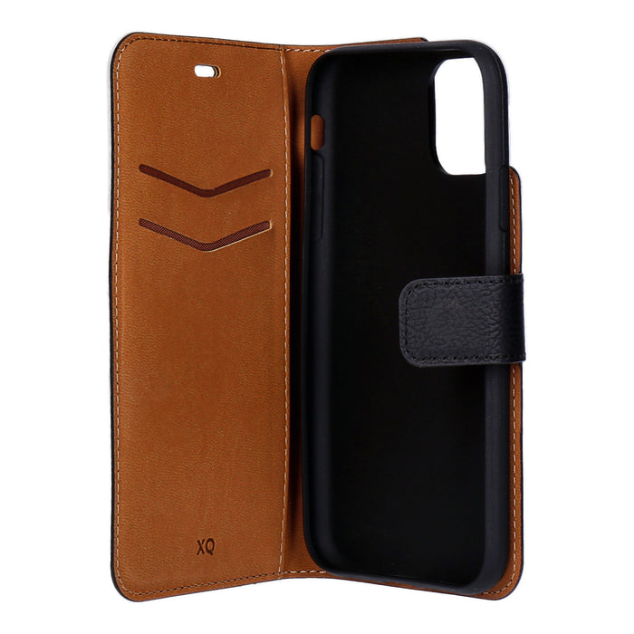 Xqisit Slim Wallet Selection iPhone 11 schwarz Kunstleder