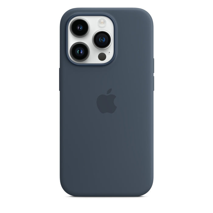 Apple iPhone 14 Silikon Case Magsafe storm blue