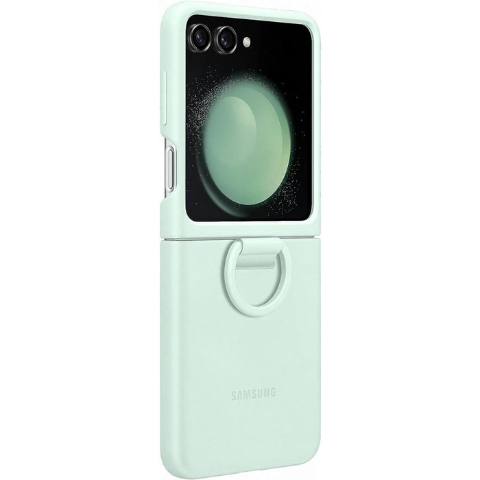 Samsung Silikon Case mit Ring Galaxy Z Flip 5 mint