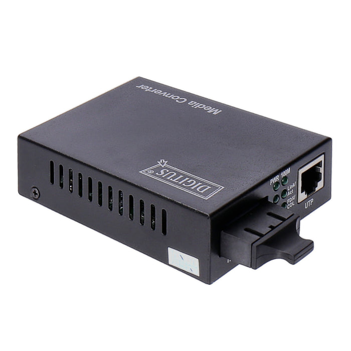 Digitus Fast Ethernet Medienkonverter RJ-45/SC schwarz