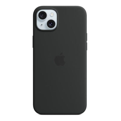 Silikon Case mit MagSafe für iPhone 15 Plus Schwarz