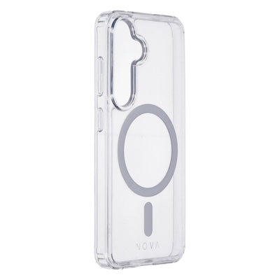 Crystal Mag Case Transparent passend für Samsung Galaxy S24 Magsafe kompatibel