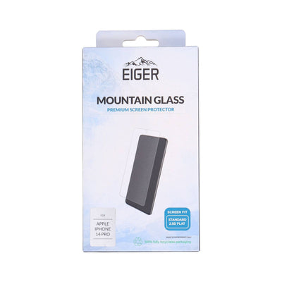 Eiger Mountainglas Apple iPhone 14 Pro Displayschutz Screen Fit Standart 2.5 Flat