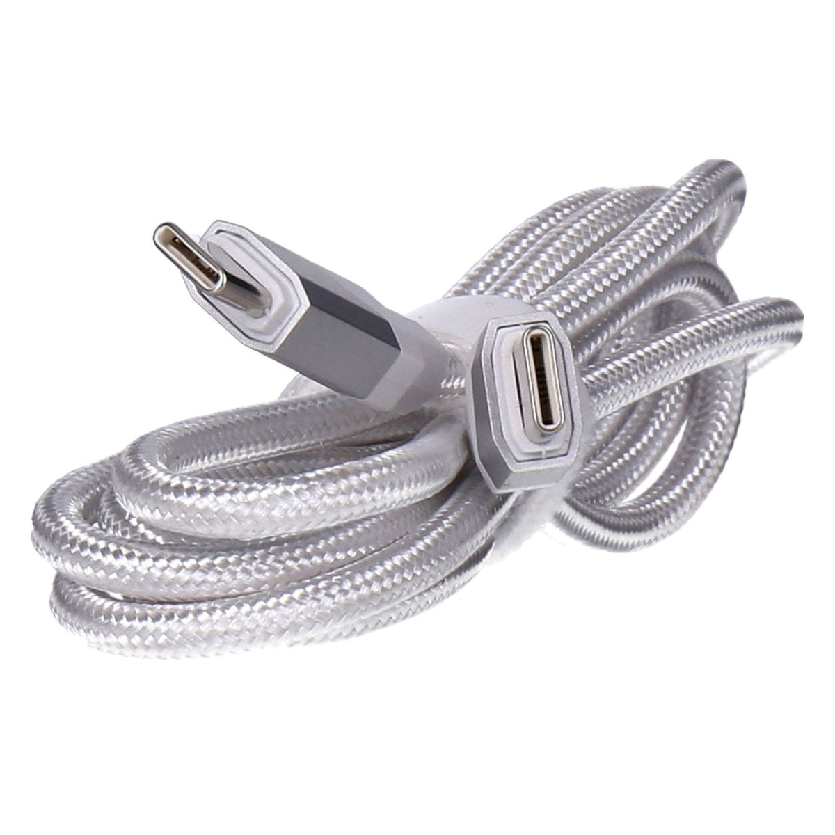 Produktbild USB-Ladegerät - SDL Lade- und Synchonisierungskabel 1,2 m USB-C auf USB-C Stoff ummantelt weiß
