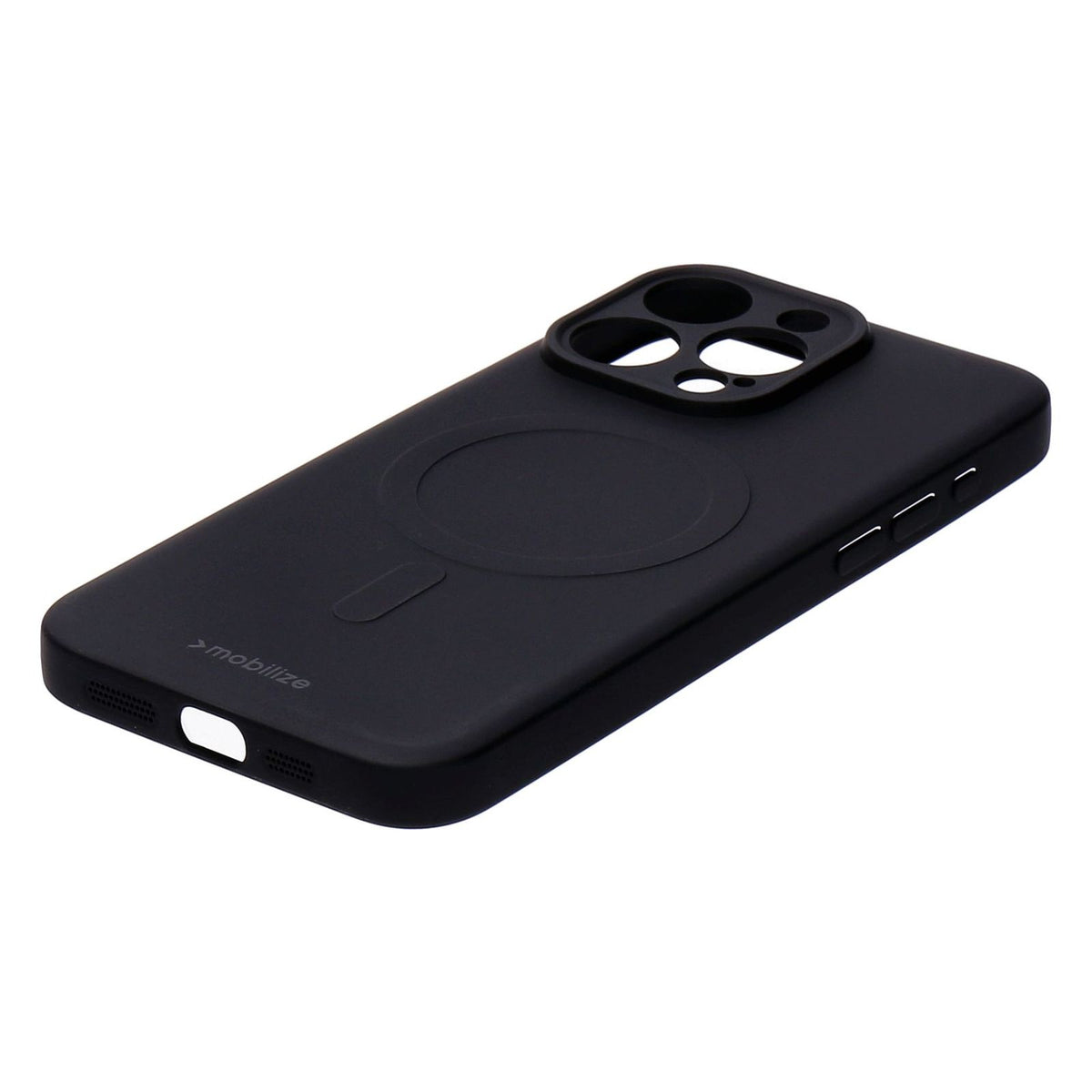 Produktbild Smartphone-Hülle - Mobilize Protection Pack iPhone 15 Pro Max Silikon Case schwarz und Displayschutz