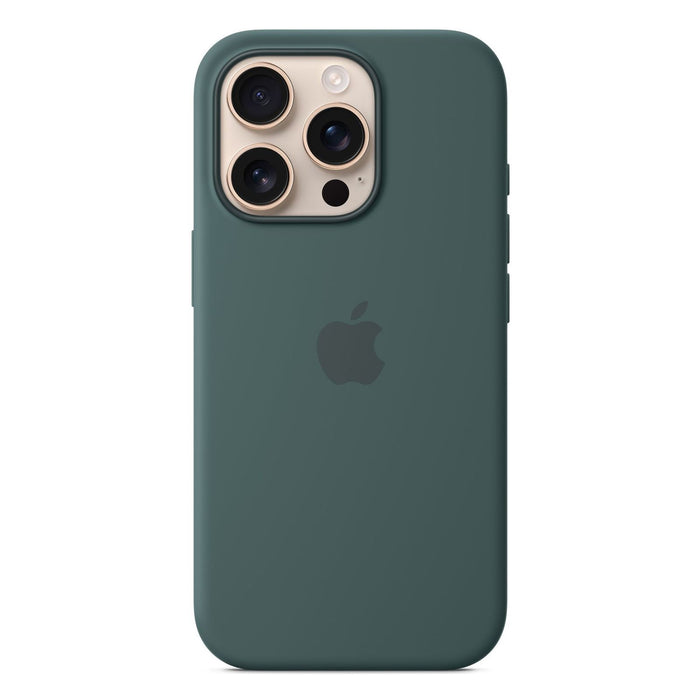 Apple iPhone 16 Pro Silikon Case Lake Green seegrün mit Magsafe