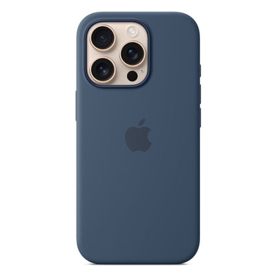 Silikon Case mit MagSafe Denim passend für iPhone 16 Pro