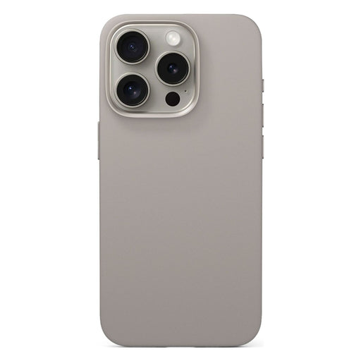 Produktbild Schlüsselanhänger Set - Epico Mag+ iPhone 16 Pro Silicone Case titanium beige Silikon Hülle Magsafe kompatibel