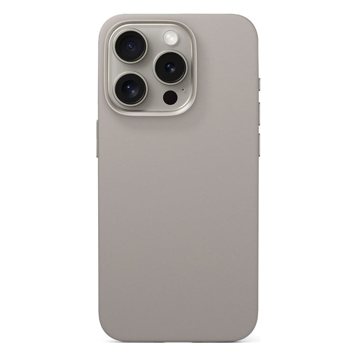 Epico Mag+ iPhone 16 Plus Silicone Case titanium beige Silikon Hülle Magsafe kompatibel