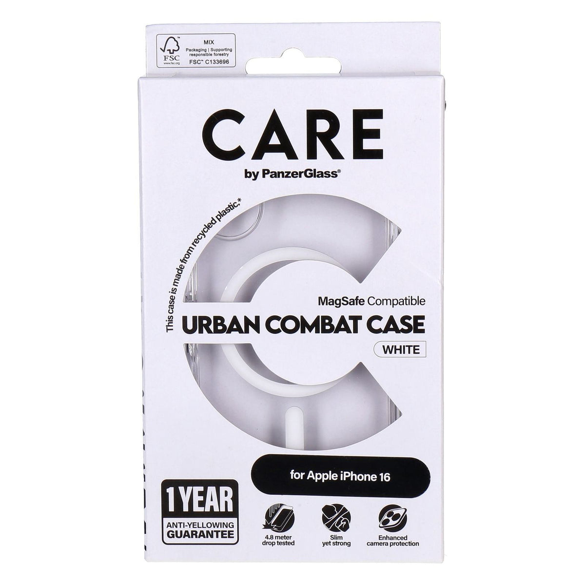 Produktbild Displayschutzglas - Care by PanzerGlass Case iPhone 16 transparent