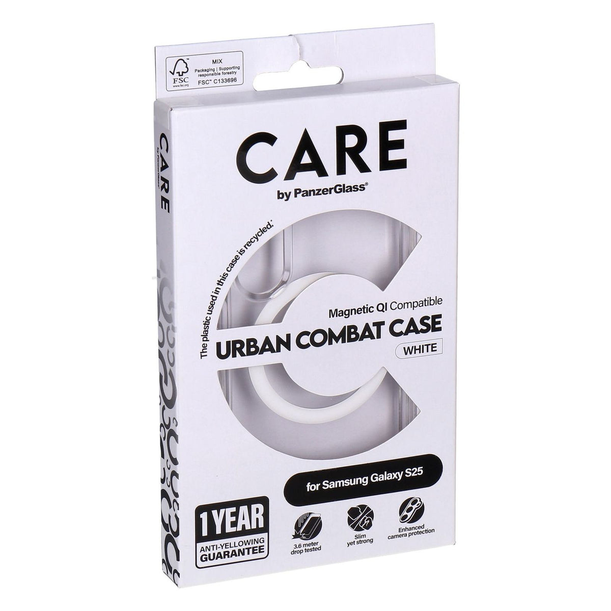 Produktbild Smartphone-Hülle - CARE by PanzerGlass Urban Combat Case Weiß passend für Samsung Galaxy S25