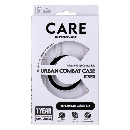 Produktbild Displayschutzglas - Care by PanzerGlass Case Samsung Galaxy S25 transparent/schwarz