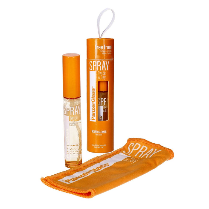 Panzerglas Spray Twice A Day Displayreiniger 8ml inkl. Micorfasertuch