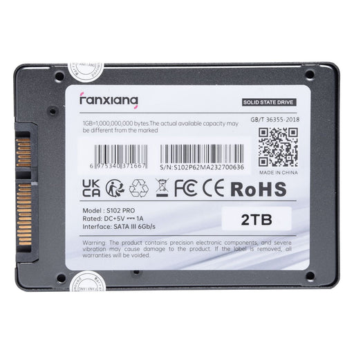 Produktbild interne SSD - Fanxiang S102 int. 2.5" SSD 2TB