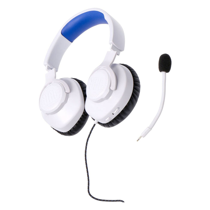 JBL Quantum 100P Gaming Over-Ear Kopfhörer weiß/blau kabelgebunden