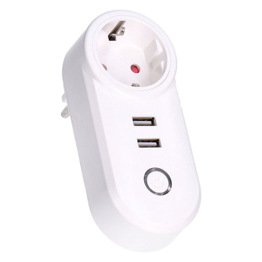 Produktbild Smarte Steckdose - Muvit IO Intelligente WLAN-Steckdose mit 2USB Port