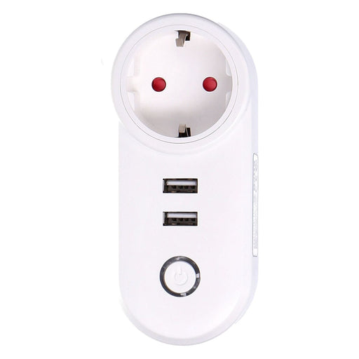 Produktbild Smarte Steckdose - Muvit IO Intelligente WLAN-Steckdose mit 2USB Port