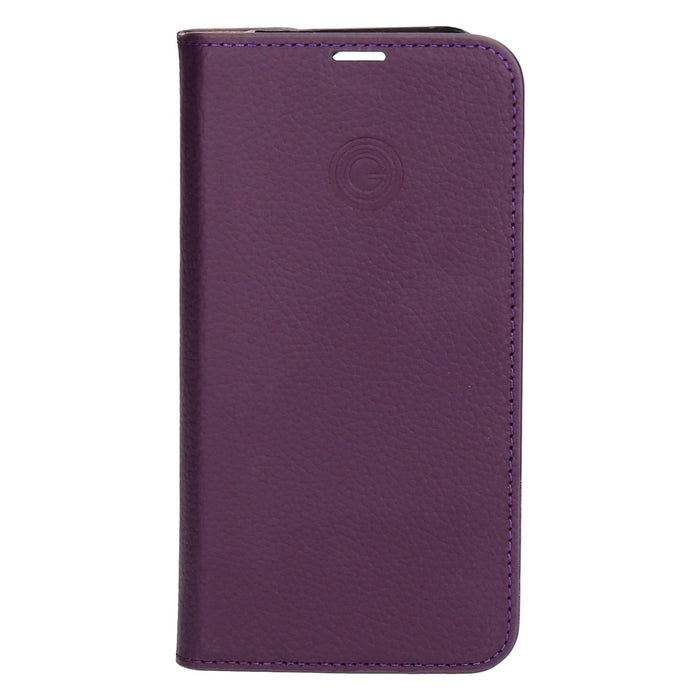 Mike Galeli Book Case Marc für iPhone 16 Pro Leder Case in Aubergine
